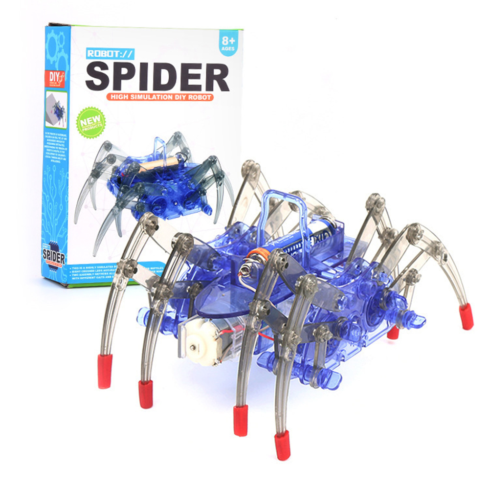 Science Project Diy - Elektrische bionische spinrobot DIY-kit, mechanisch model
