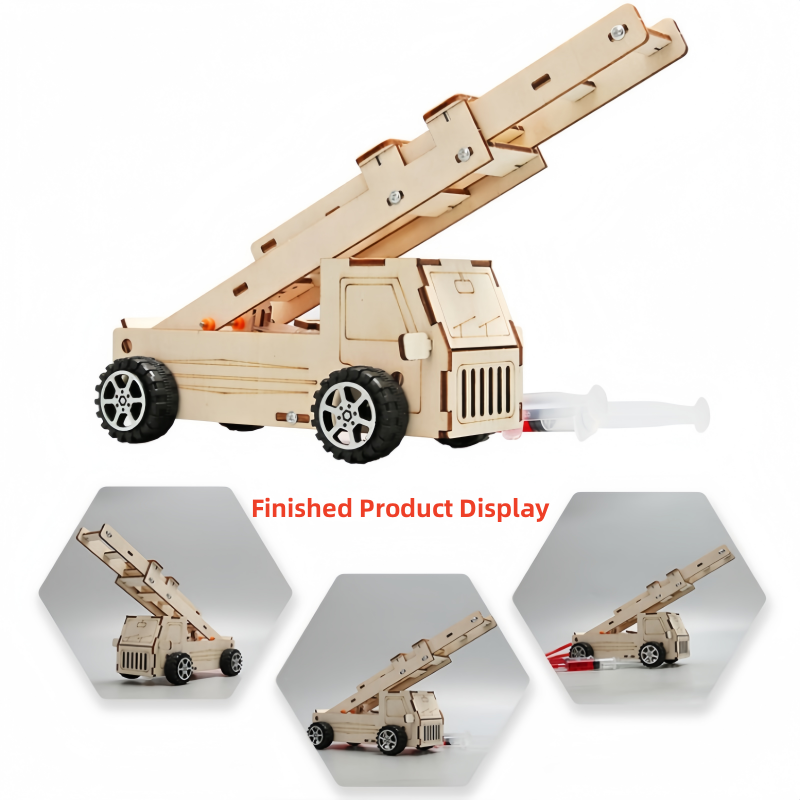 Science Project Diy - DIY houten ladder brandweerwagen modelkit voor