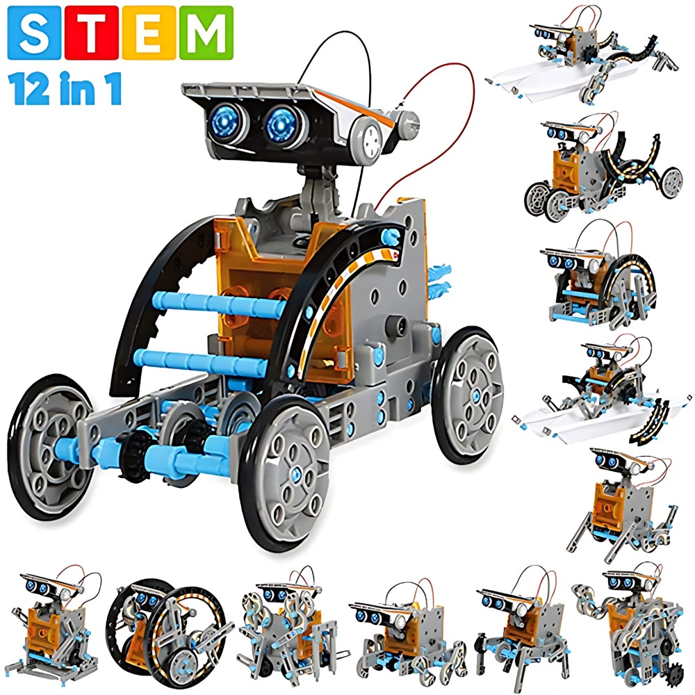 Zonne-robot bouwstenen 12 in 1 - Science Robot recensie en prijs