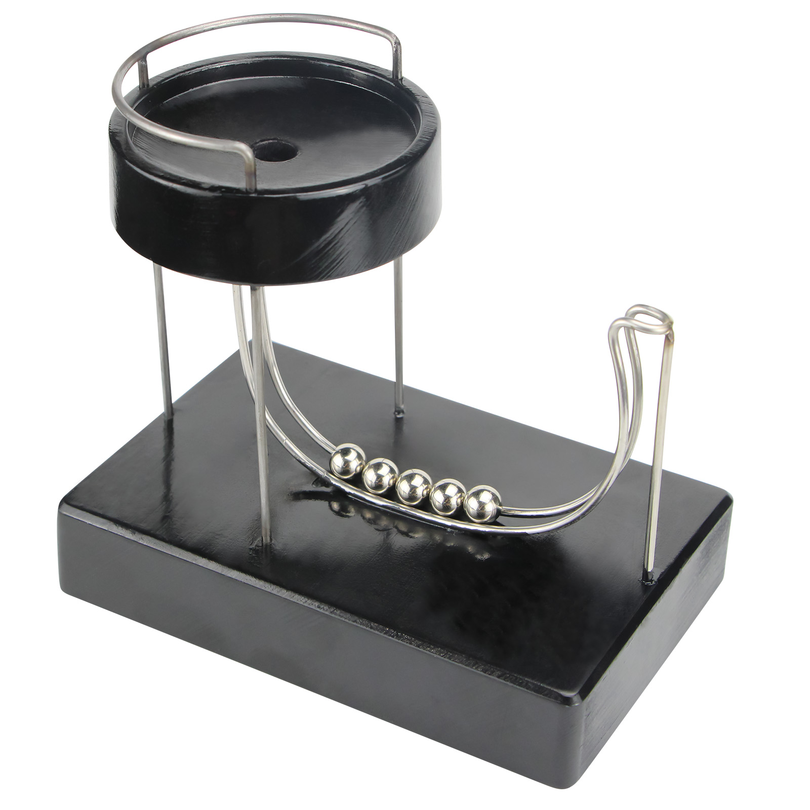 Zwart Opgeladen Perpetual Plas - Newton Cradle Large recensie en prijs